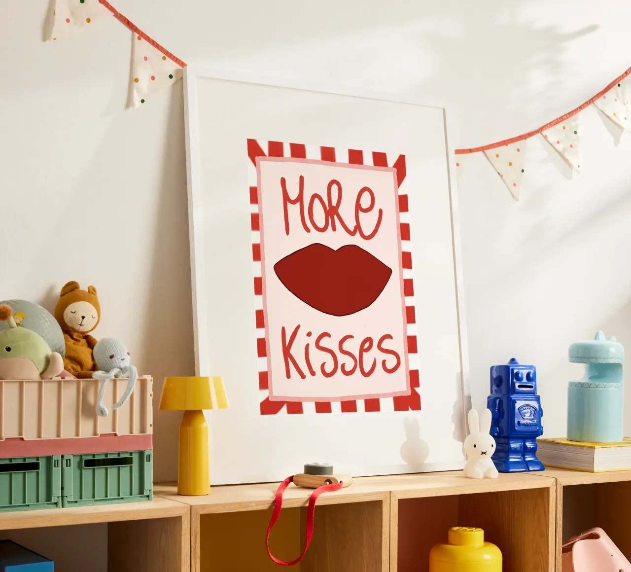 Altri baci labbra rosse e bianche carta hahnemühle da Tory