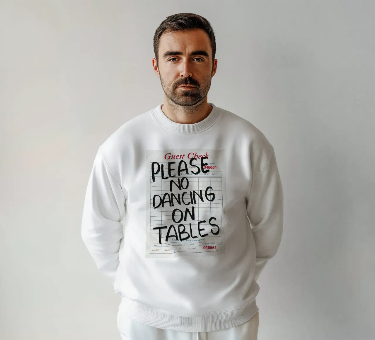 Prohibido bailar en las mesas Guest Check sudadera de Tory