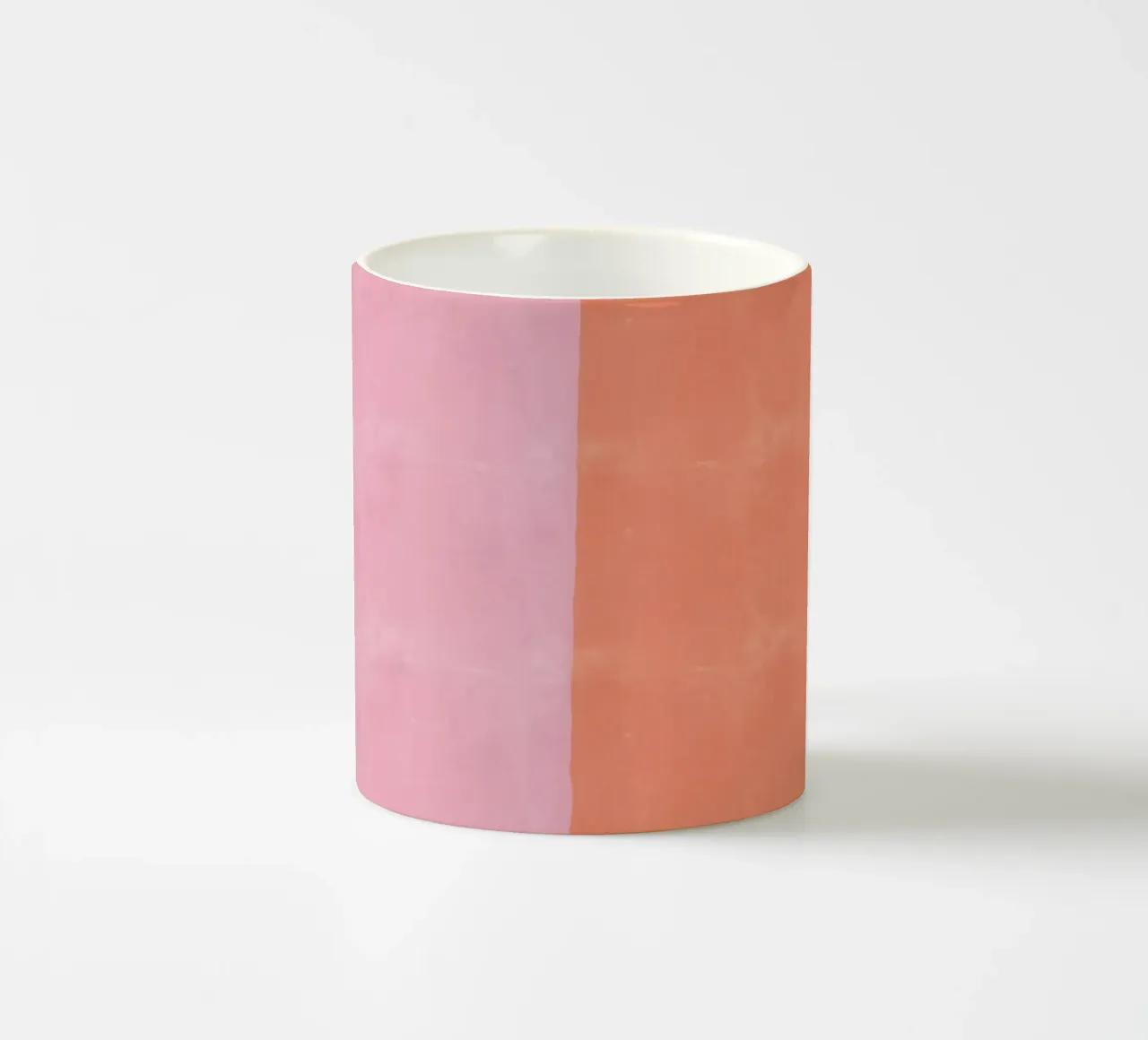 Sfondo astratto rosa e arancione tazza in ceramica da Tory