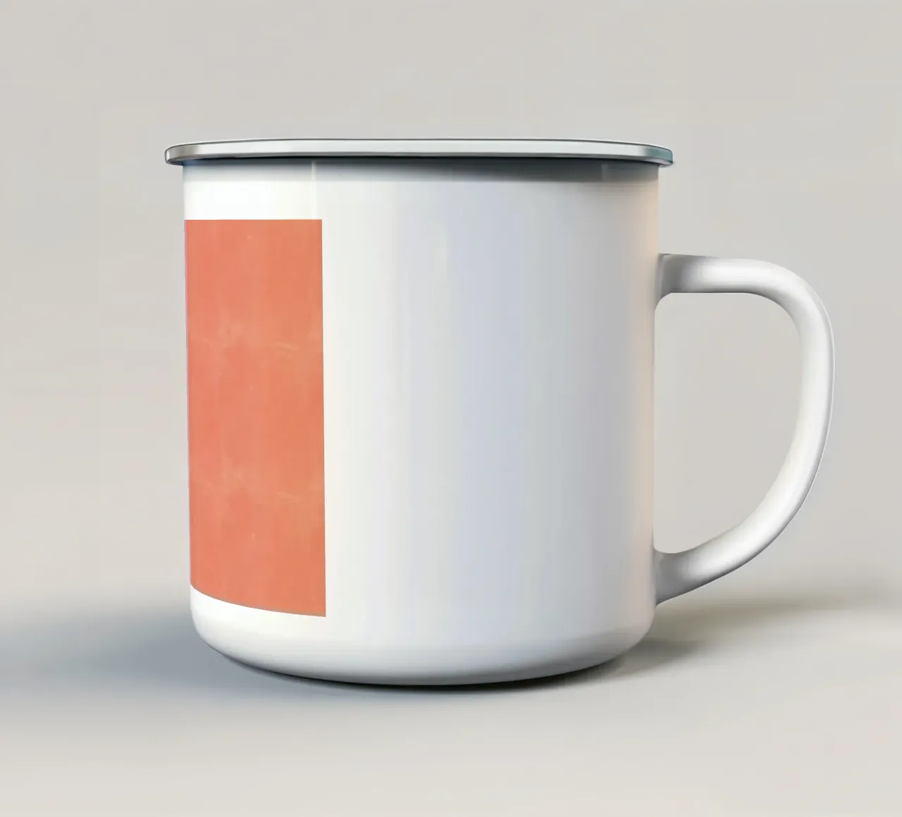 Roze en oranje abstracte achtergrond emaille mok van Tory