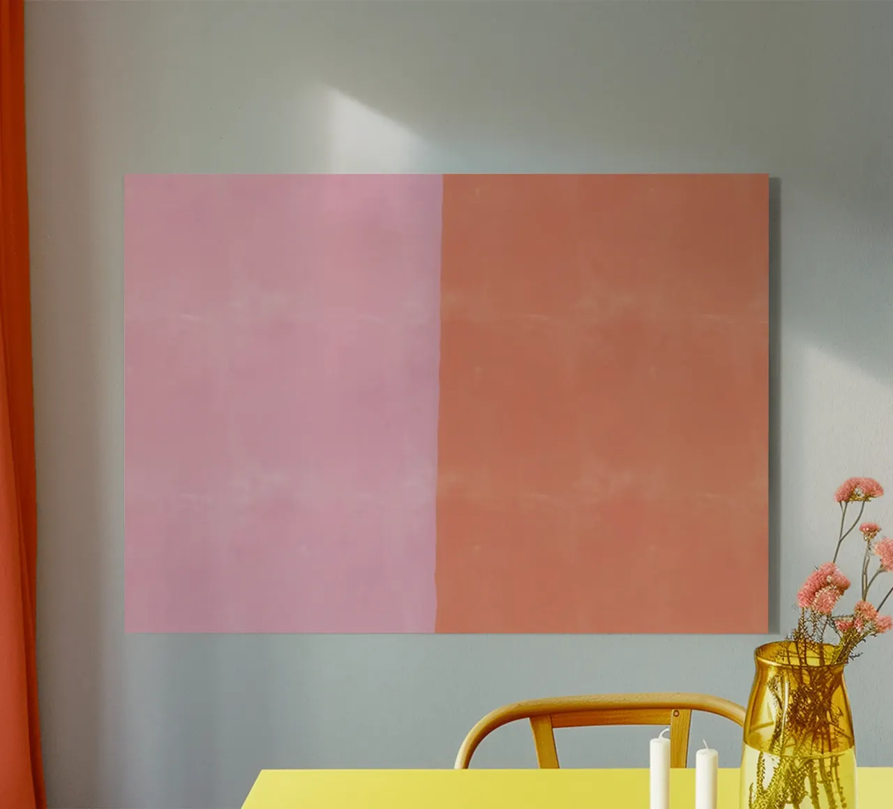Sfondo astratto rosa e arancione plexiglass da Tory