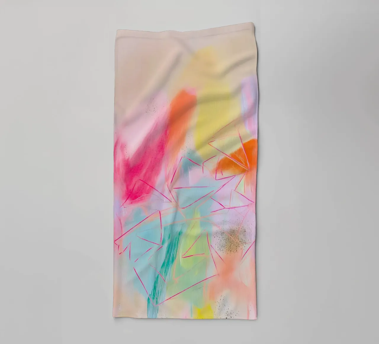 Radiant dynamics pop towel by Carina Pop & Pastell