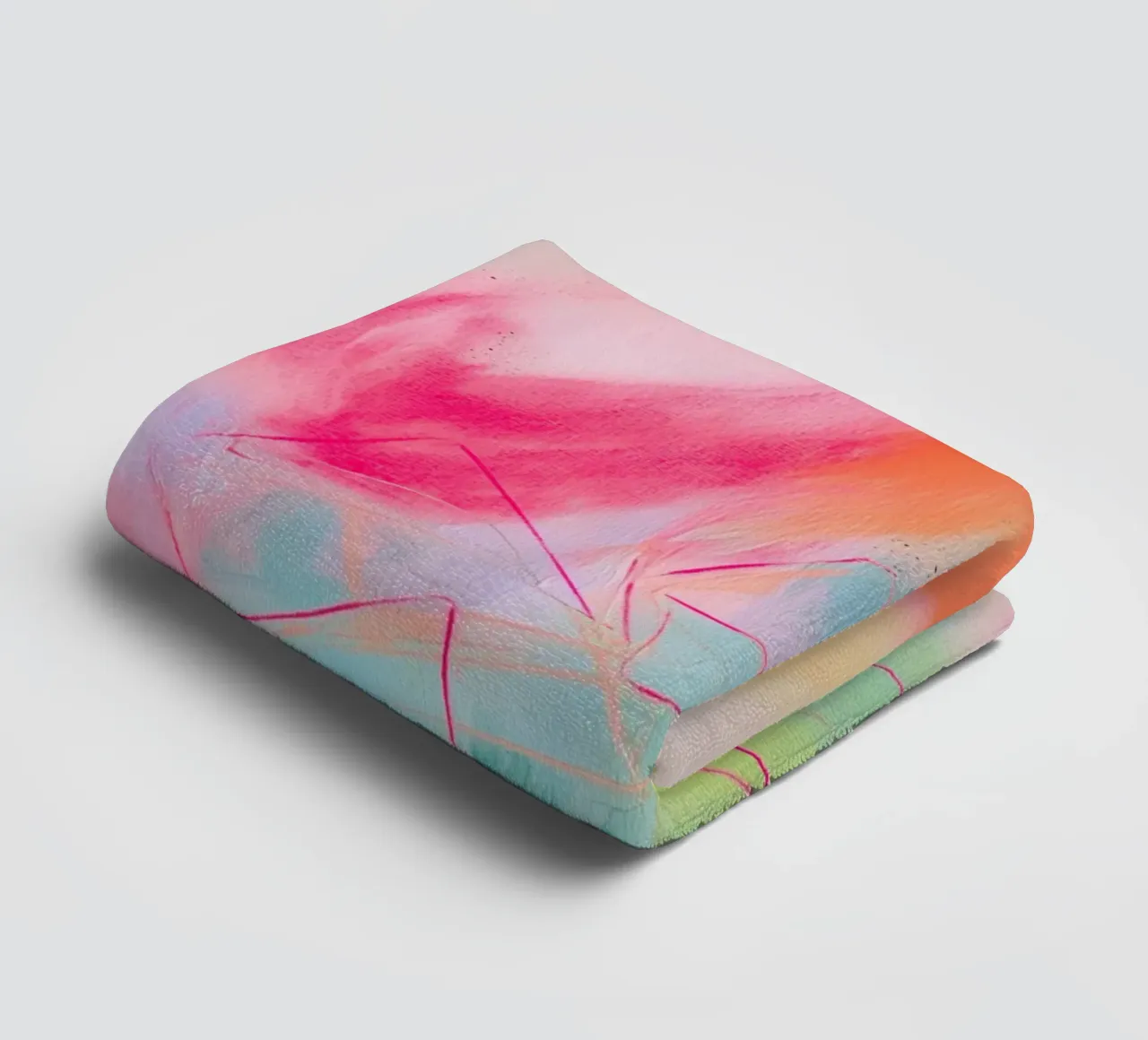 Radiant dynamics pop towel by Carina Pop & Pastell