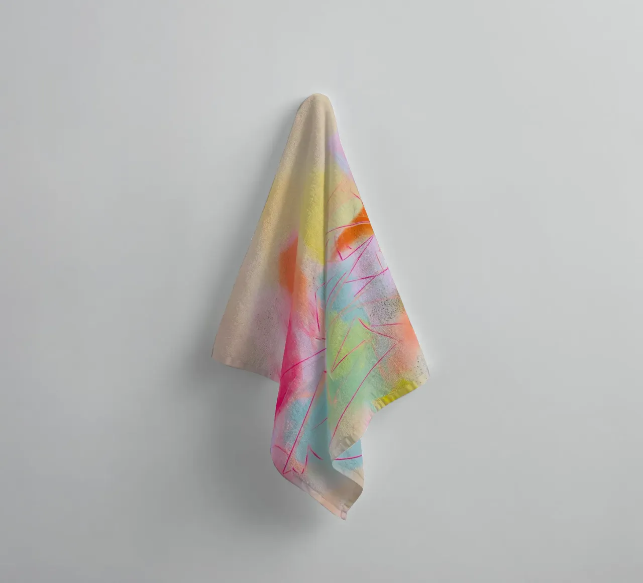Radiant dynamics pop towel by Carina Pop & Pastell