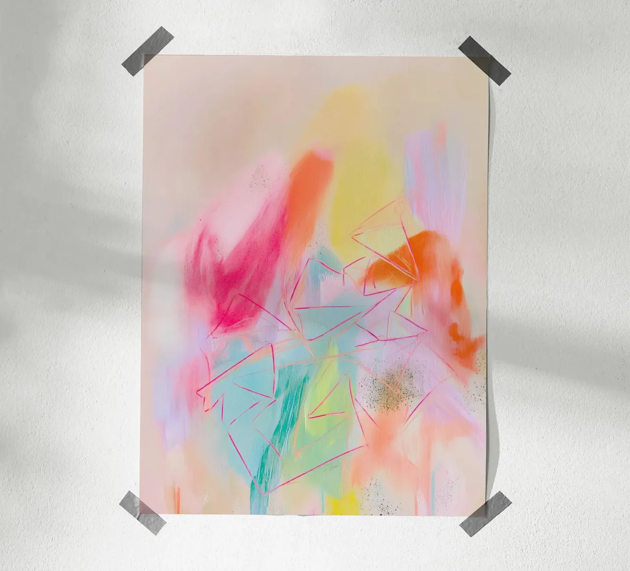 Strahlende Dynamik pop Hahnemühle von Carina Pop & Pastell