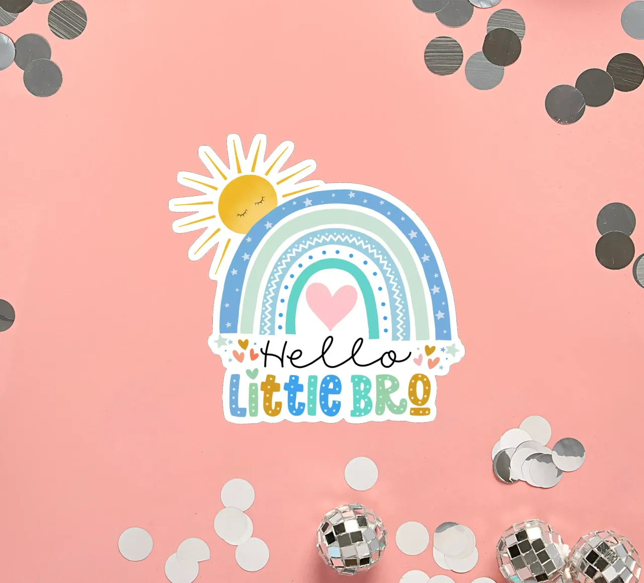 Hello Little Bro sticker by CalliLetters