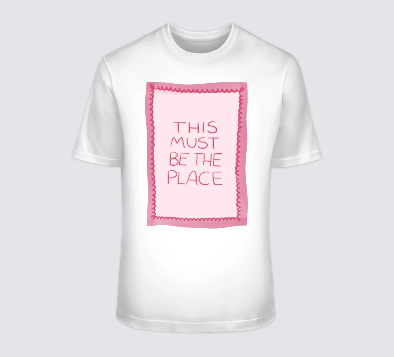 Questo deve essere il posto giusto Rosa t-shirt da Tory
