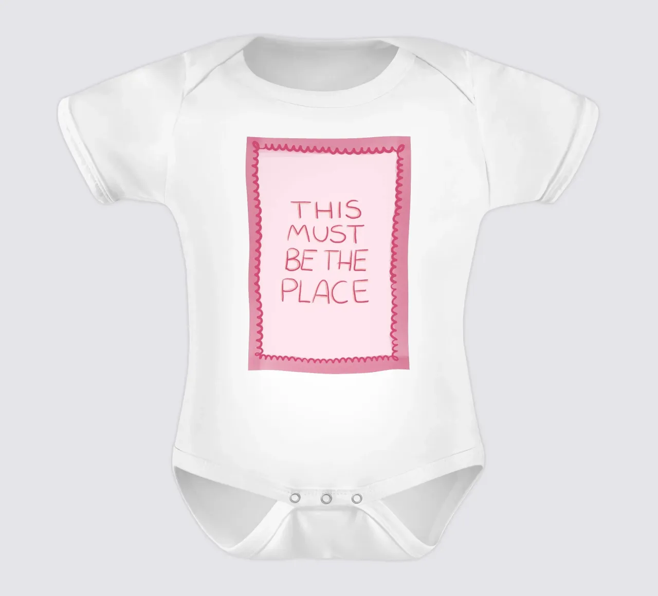 Questo deve essere il posto giusto Rosa body neonato maniche corte da Tory