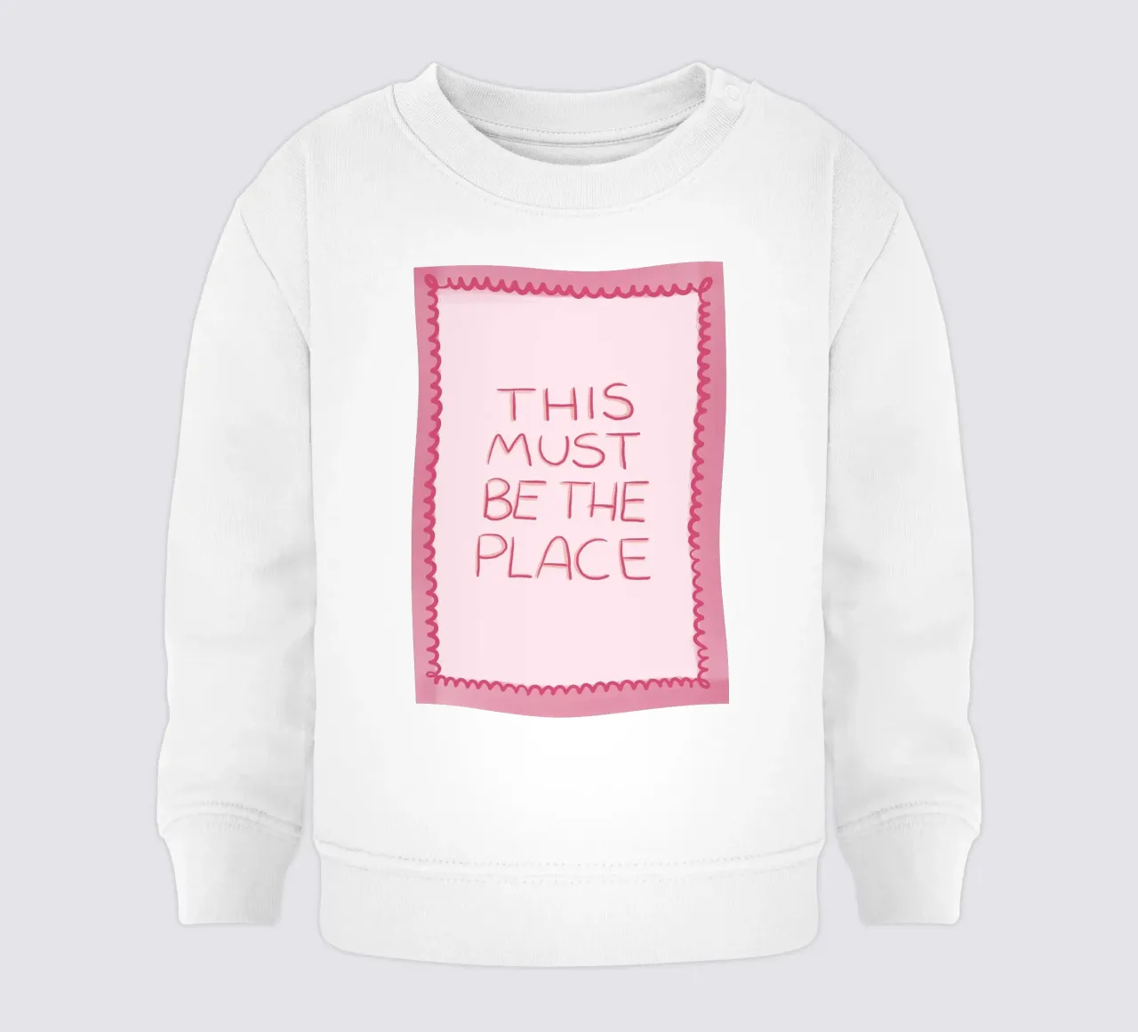 Questo deve essere il posto giusto Rosa felpa neonato da Tory