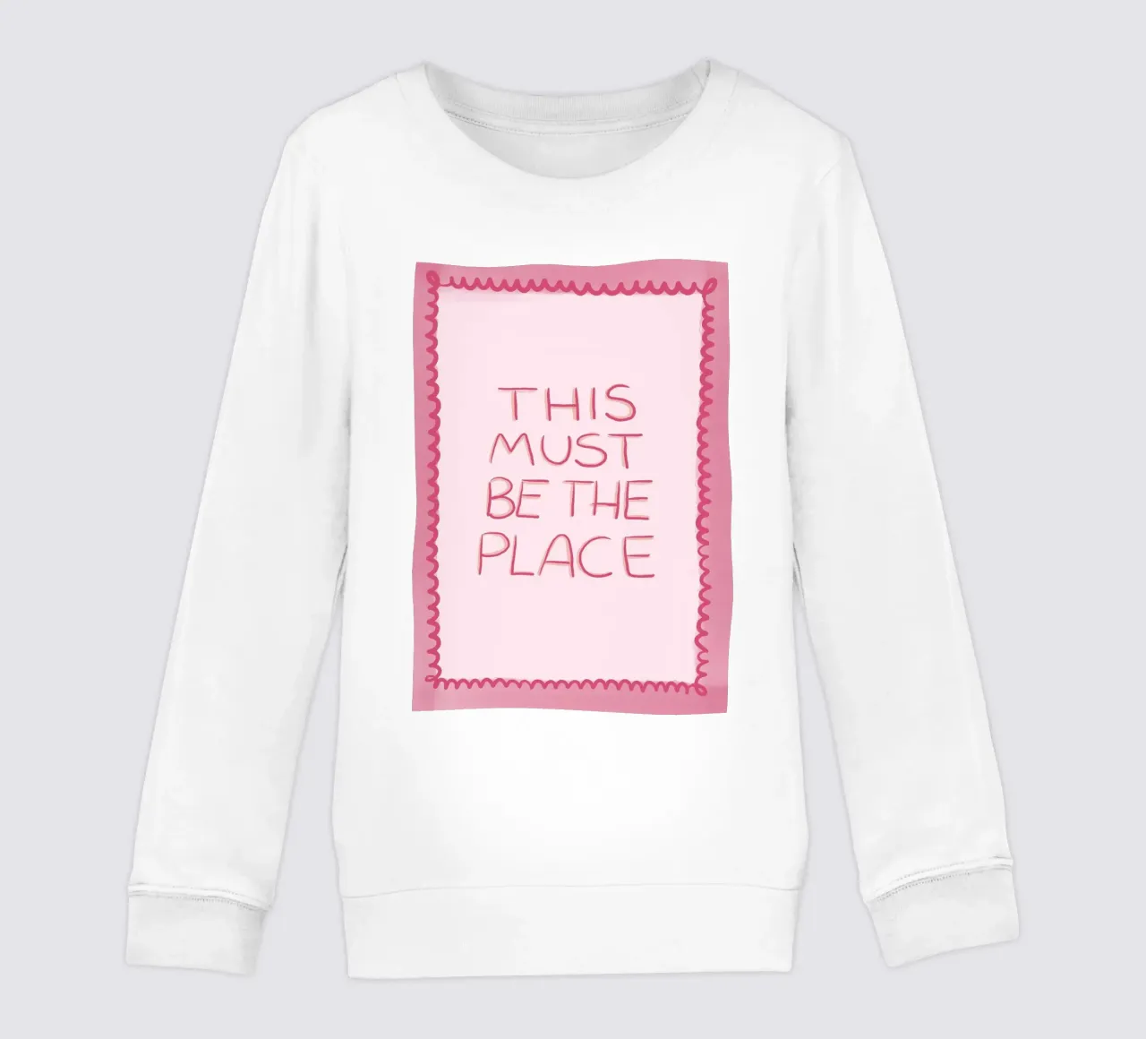 Questo deve essere il posto giusto Rosa felpa bambino da Tory