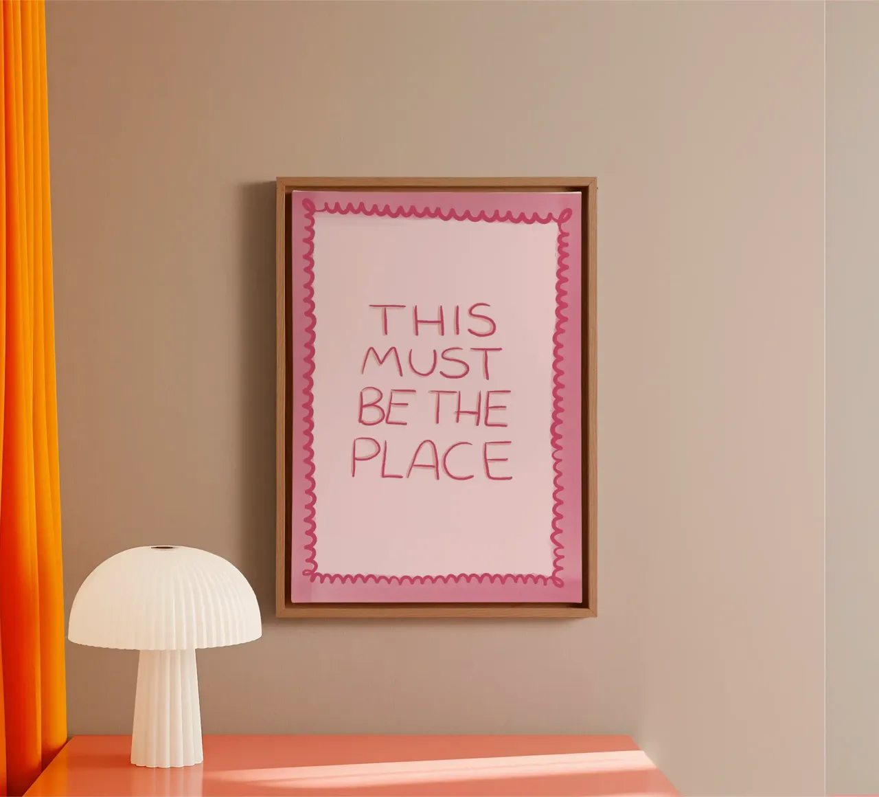 Questo deve essere il posto giusto Rosa tela da Tory