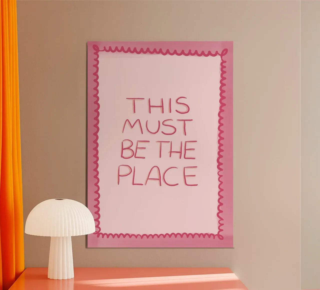 Questo deve essere il posto giusto Rosa carta hahnemühle da Tory