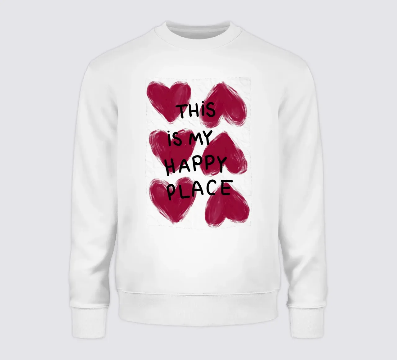 Dies ist mein glücklicher Ort der Herzen Sweatshirt von Tory