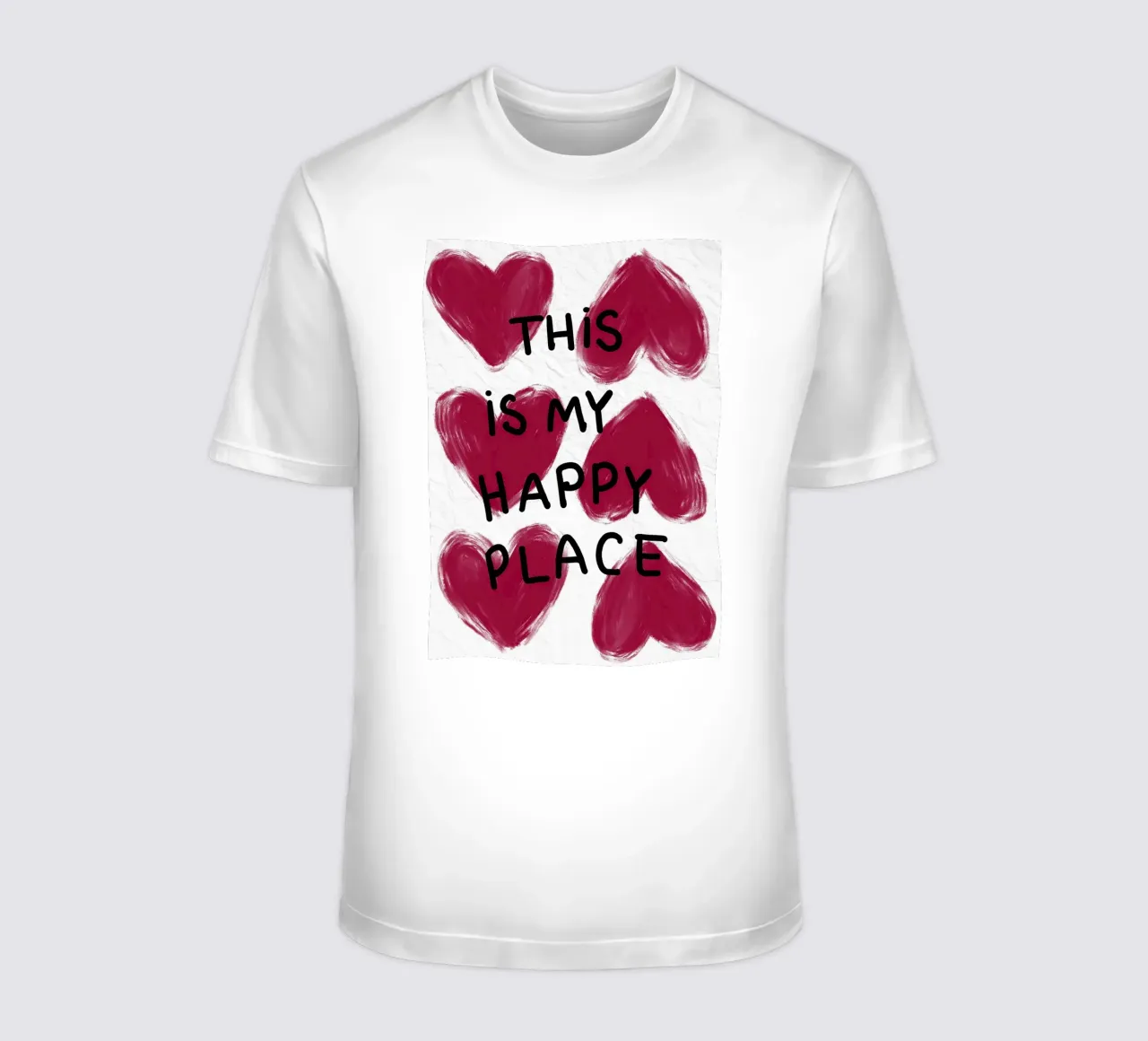Questo è il mio posto felice cuori t-shirt da Tory