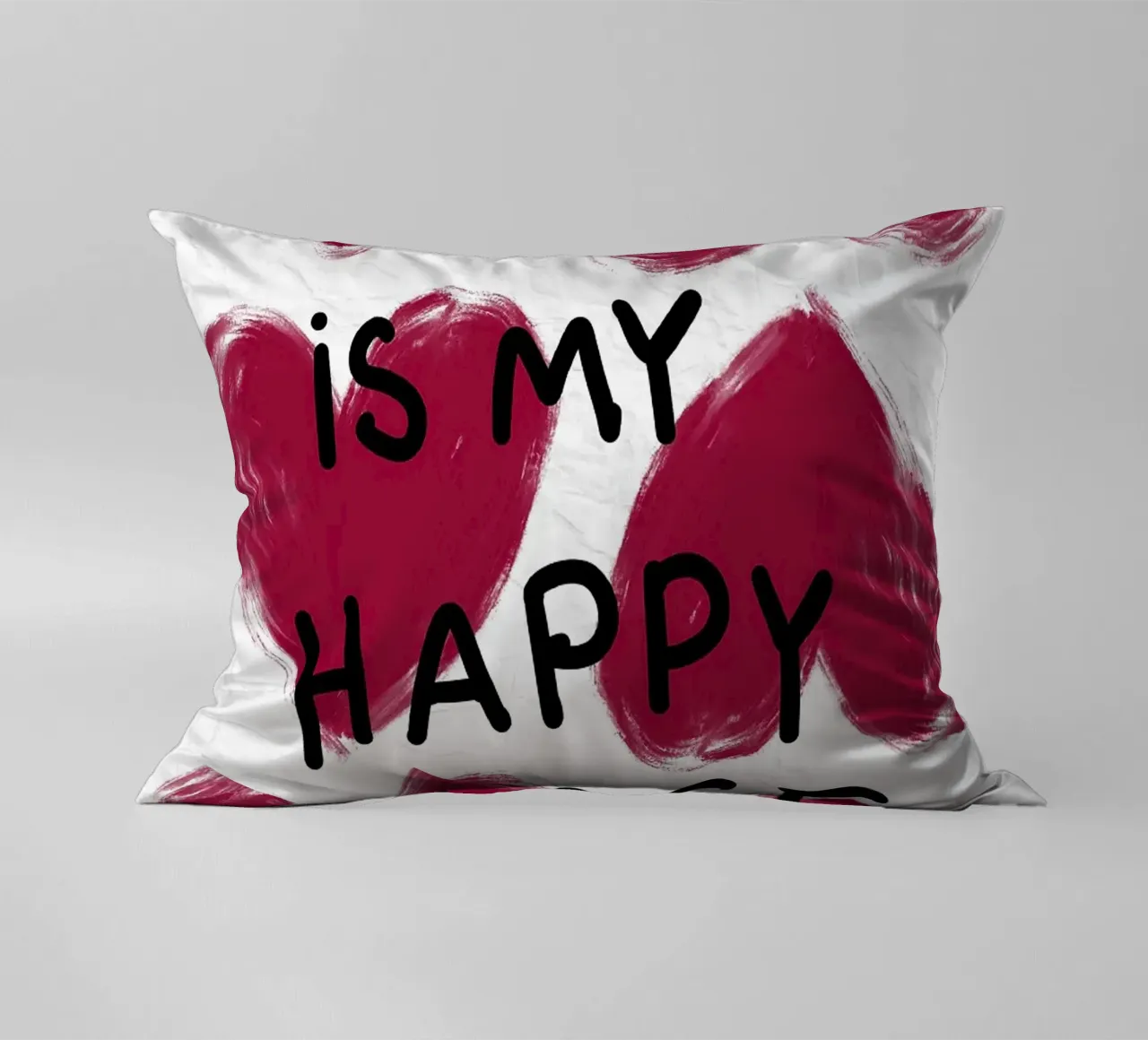 Questo è il mio posto felice cuori cuscino da Tory