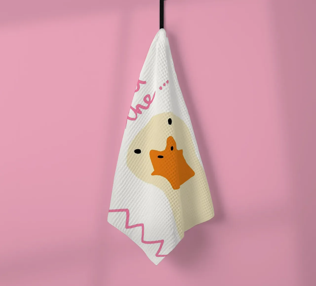 Illustration d'un canard surpris avec texte torchon de Tory