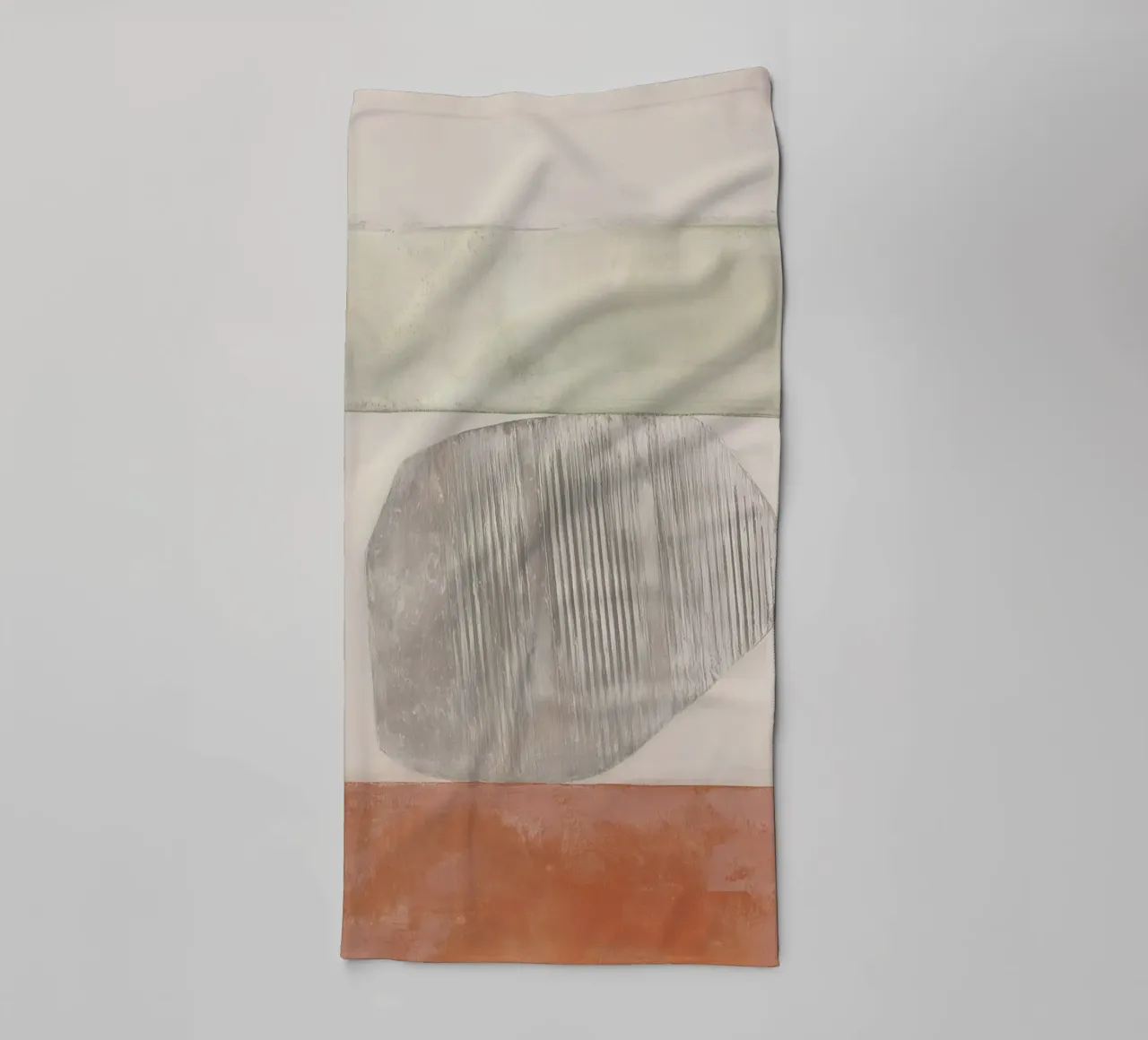 Aardse rotsrust badhanddoek van Carina Pop & Pastell