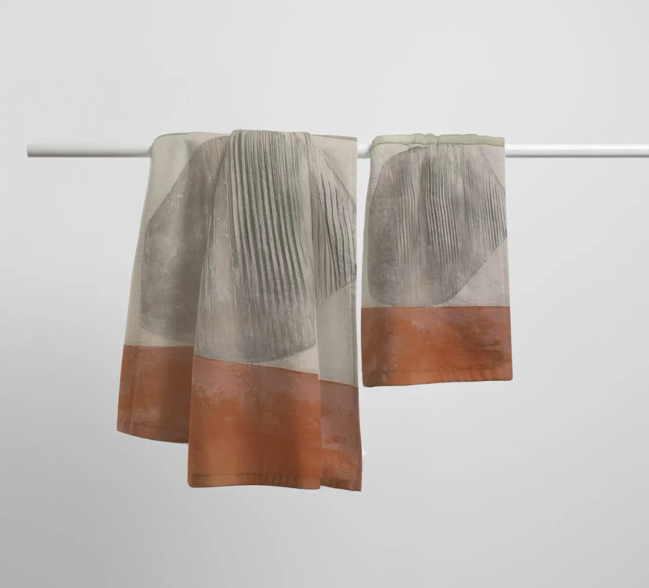 Aardse rotsrust badhanddoek van Carina Pop & Pastell
