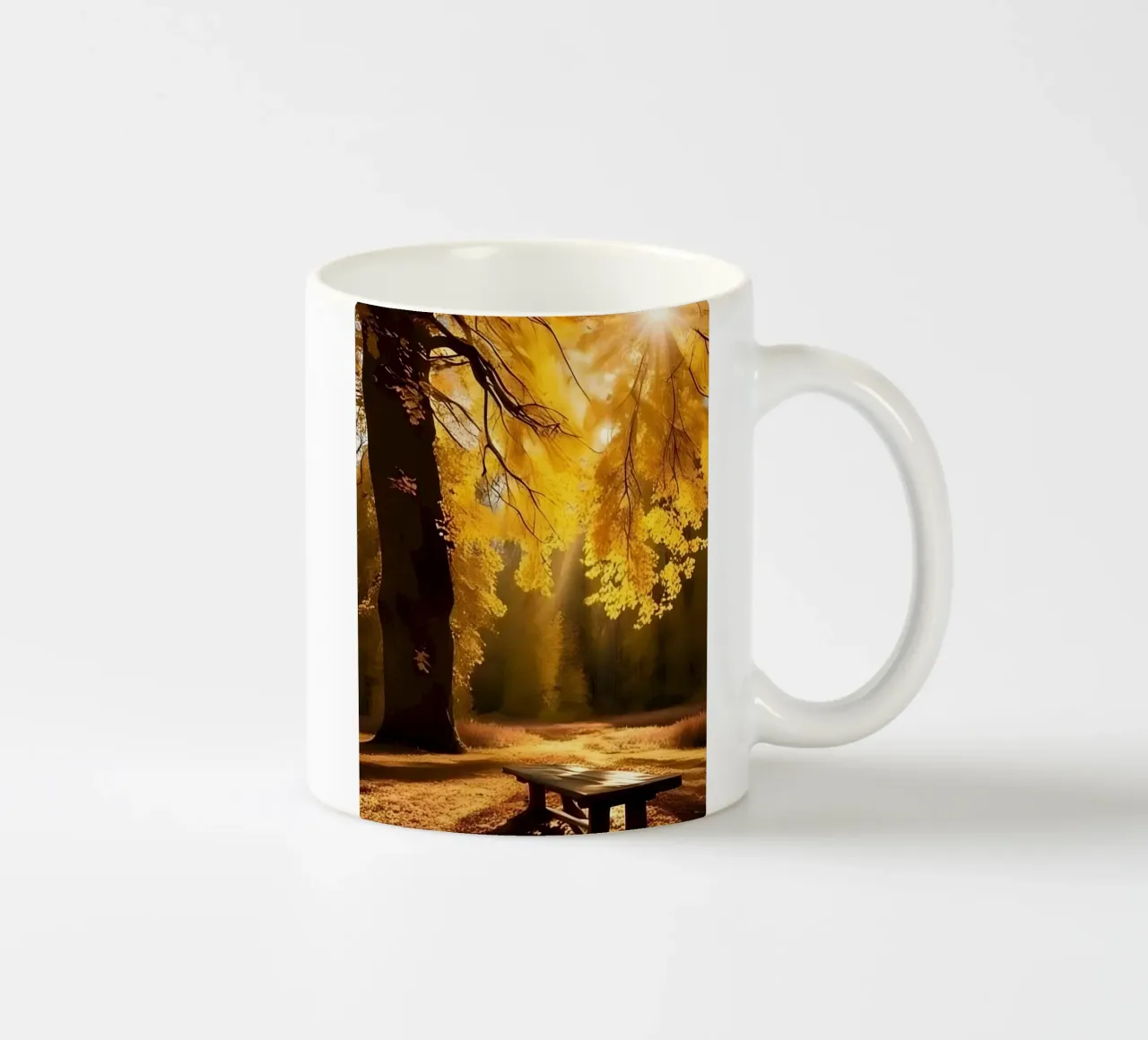 L'ultima luce dell'autunno tazza in ceramica da Pixel Boy