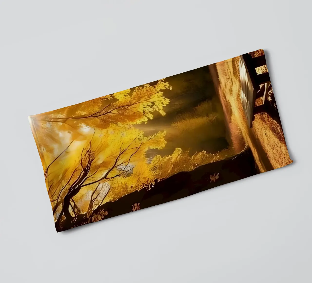 L'ultima luce dell'autunno asciugamano da bagno da Pixel Boy