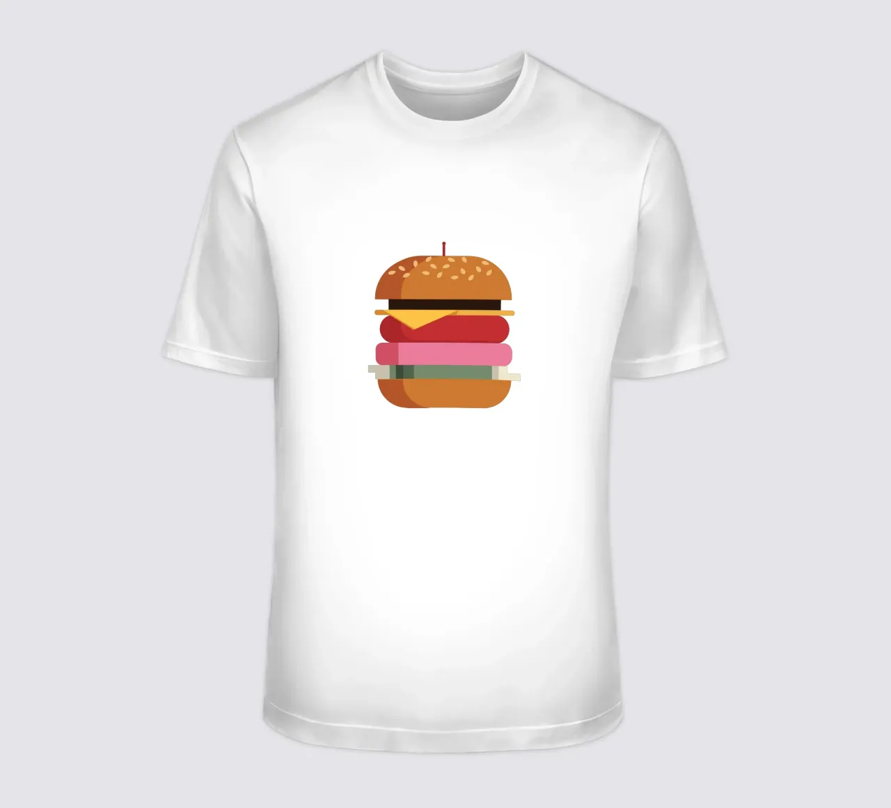Perfectly Stacked Burger t-shirt da DARIA IVANOVNA