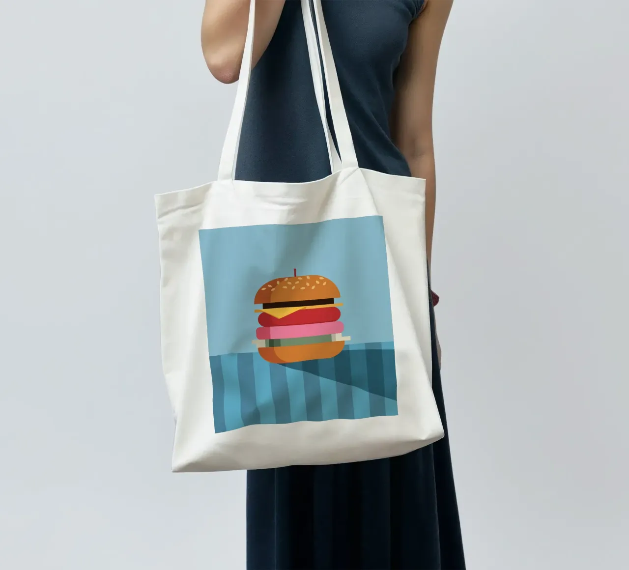 Perfectly Stacked Burger borsa in juta da DARIA IVANOVNA