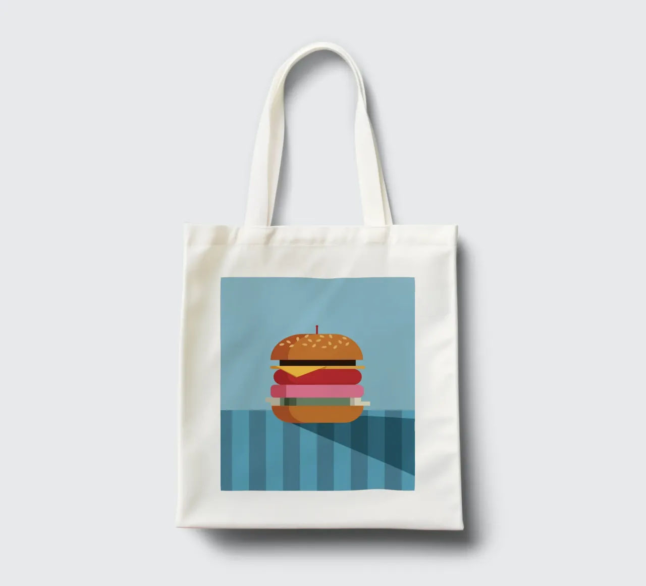 Perfectly Stacked Burger borsa in juta da DARIA IVANOVNA