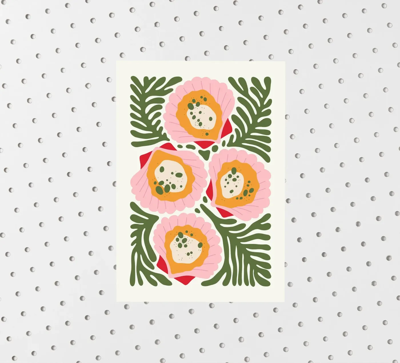 Floral Pattern with Shells sticker by bazi