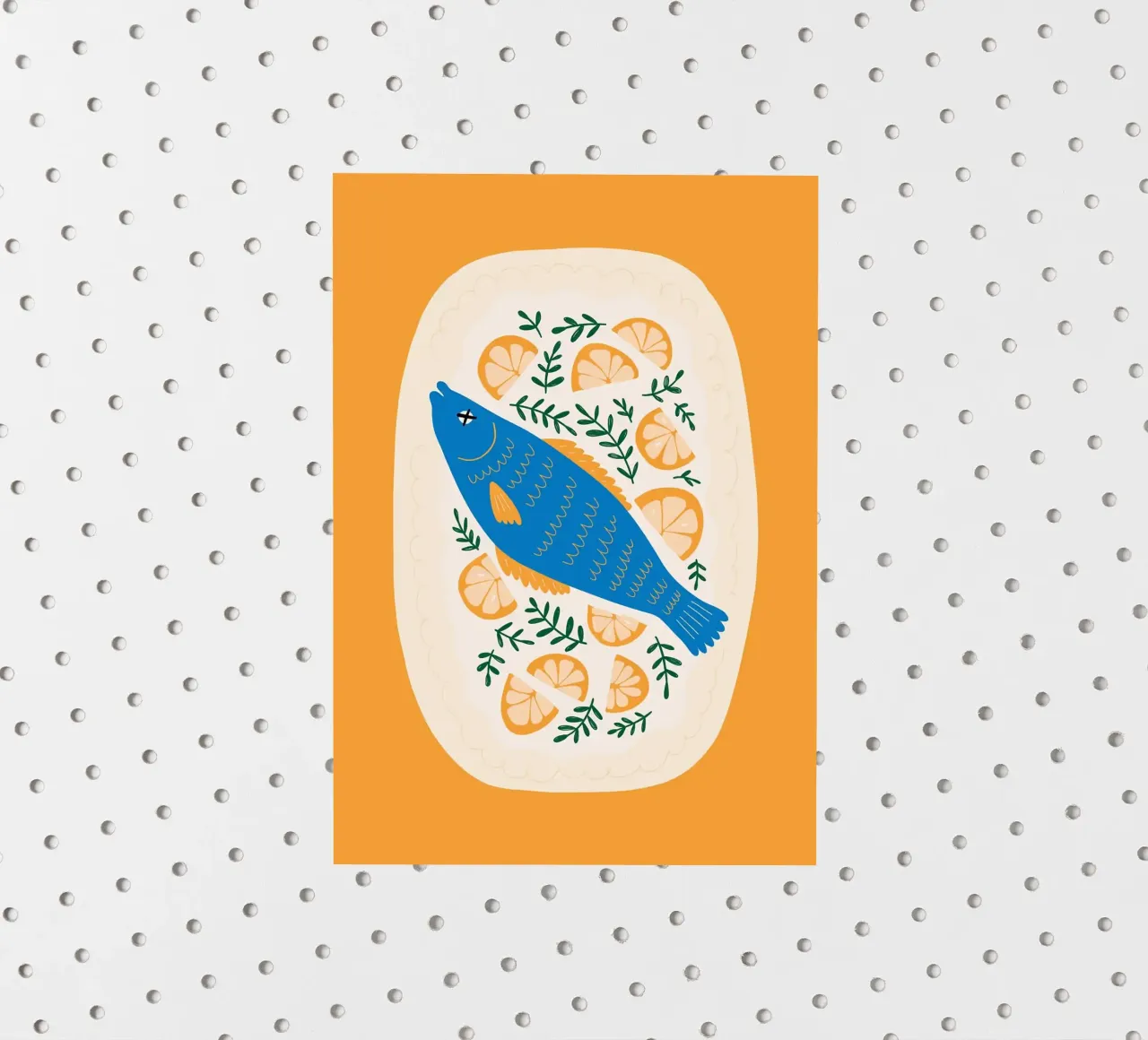 Blauer Fisch mit Zitrone Sticker von bazi