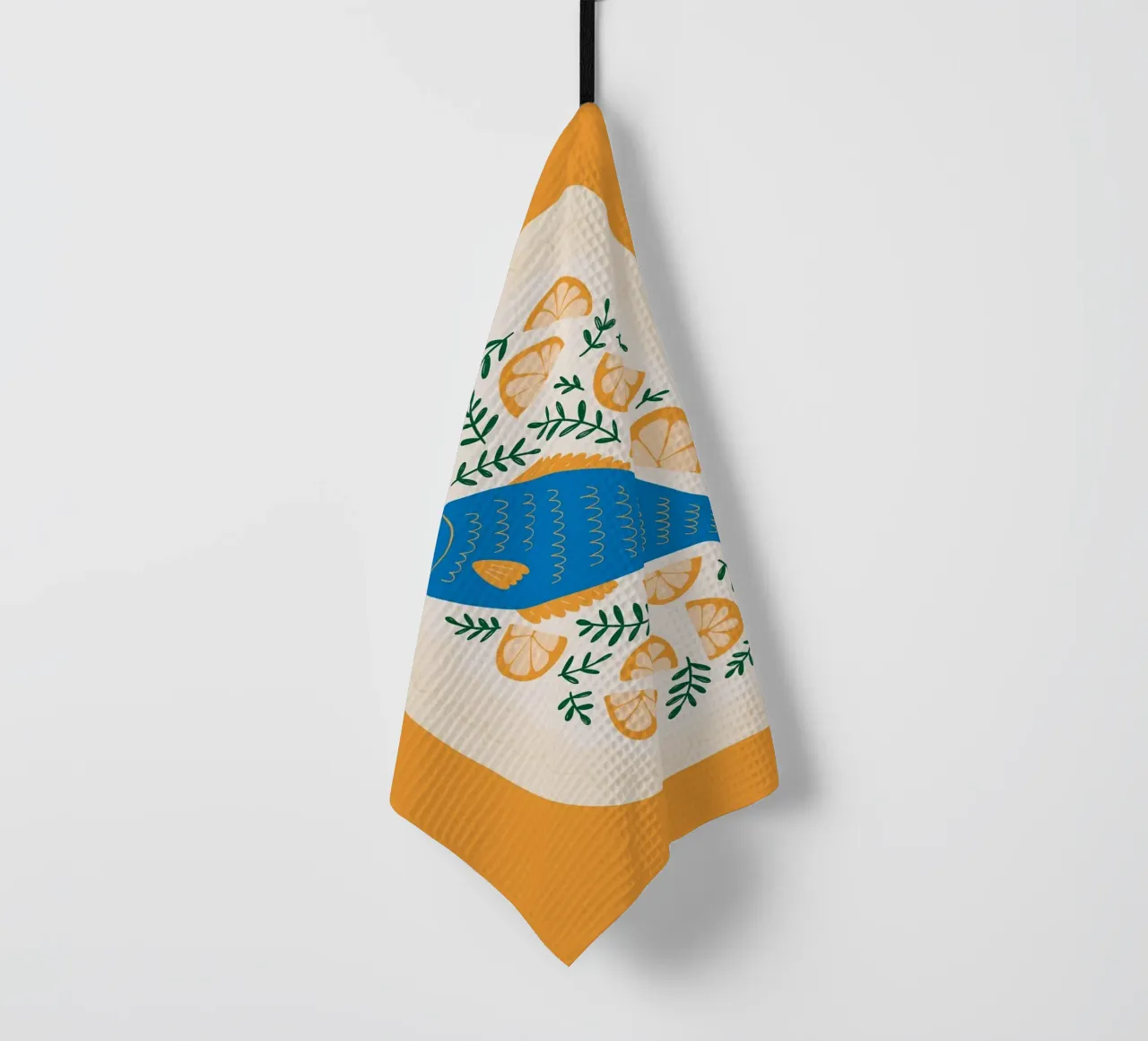 Pesce azzurro al limone canovaccio da cucina da bazi