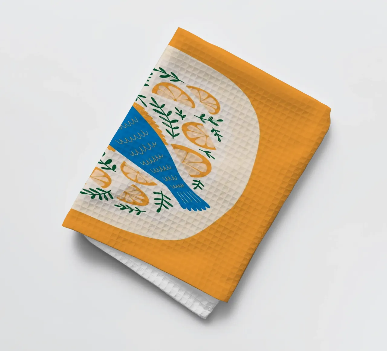 Pesce azzurro al limone canovaccio da cucina da bazi