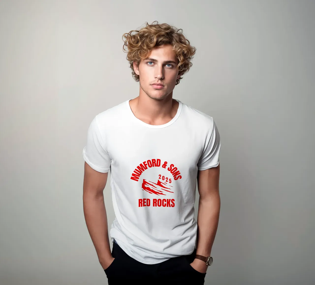 Red Rocks Mumford And Sons t-shirt da BAND MUSIC
