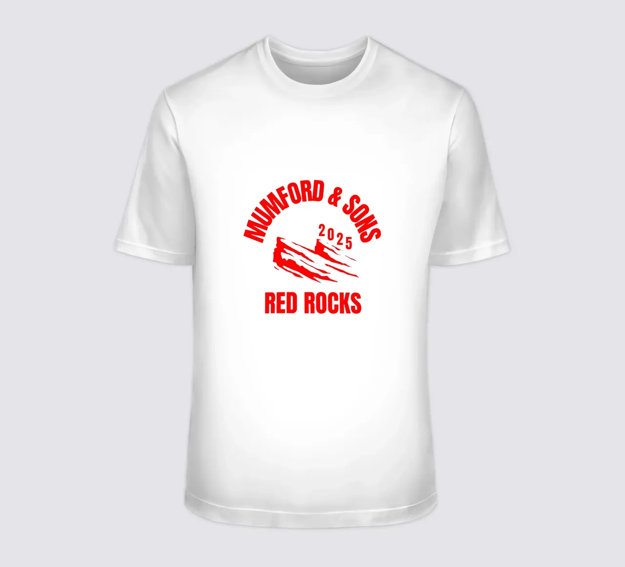 Red Rocks Mumford And Sons t-shirt da BAND MUSIC