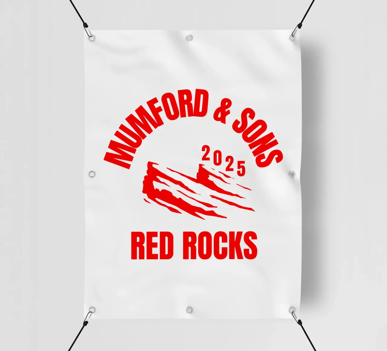 Red Rocks Mumford And Sons telo in pvc da BAND MUSIC