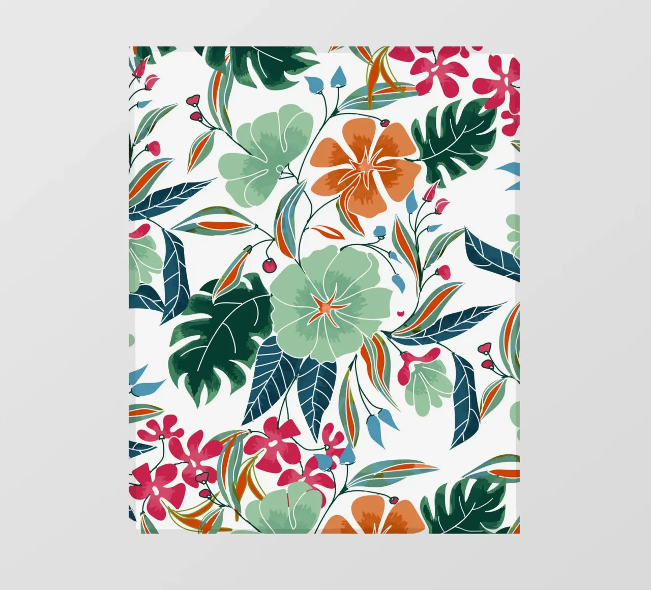Fiori di menta e ruggine telo in pvc da 83oranges