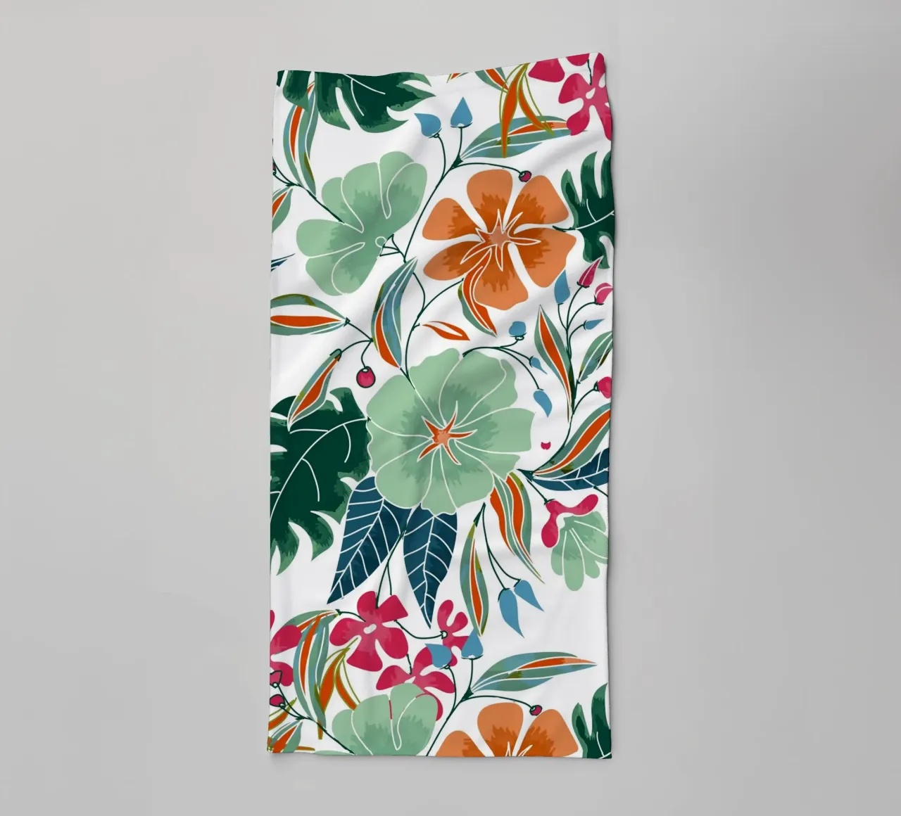 Fiori di menta e ruggine asciugamano da bagno da 83oranges