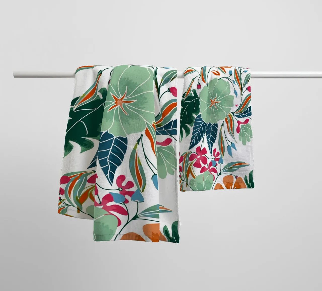 Fiori di menta e ruggine asciugamano da bagno da 83oranges