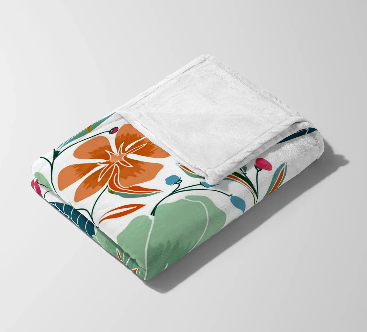 Fiori di menta e ruggine coperta in pile da 83oranges