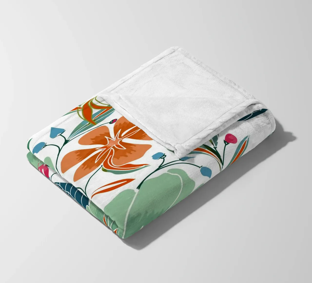 Fiori di menta e ruggine coperta in pile da 83oranges