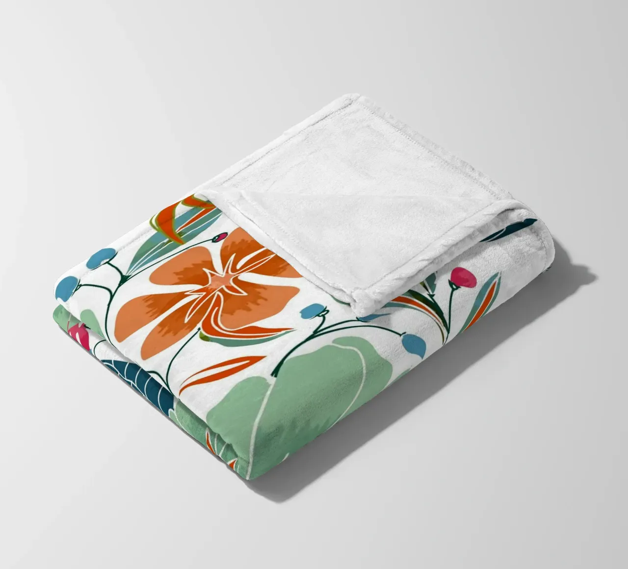 Fiori di menta e ruggine coperta in pile da 83oranges