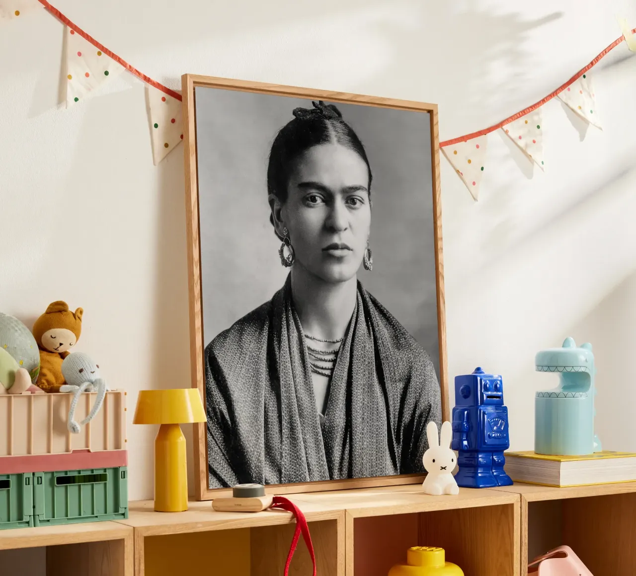 Lo sguardo intensamente espressivo di Frida Kahlo plexiglass da blacsteel