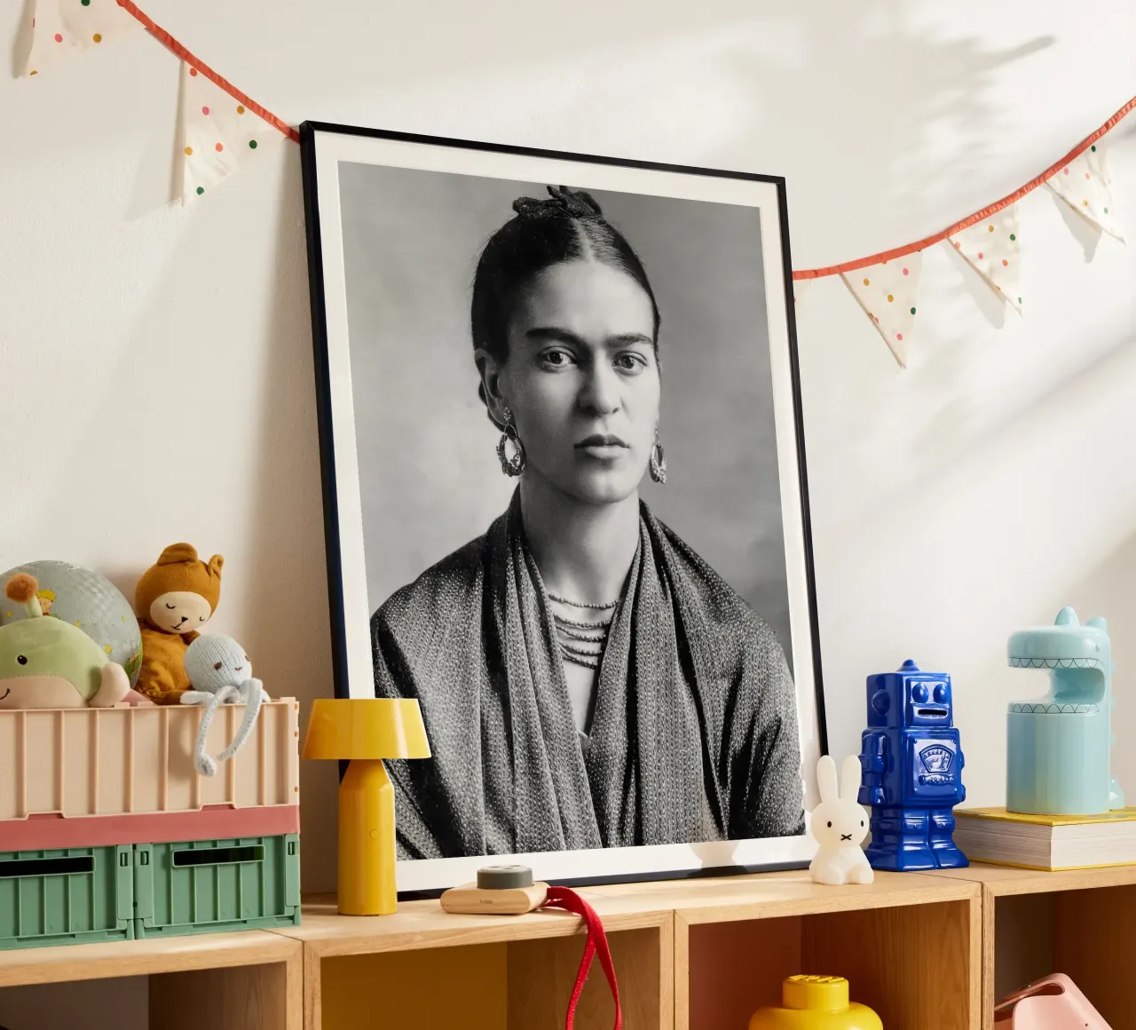 Lo sguardo intensamente espressivo di Frida Kahlo carta hahnemühle da blacsteel