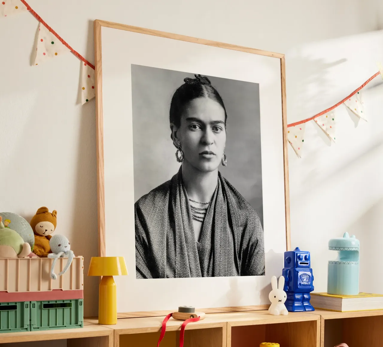 Lo sguardo intensamente espressivo di Frida Kahlo carta hahnemühle da blacsteel