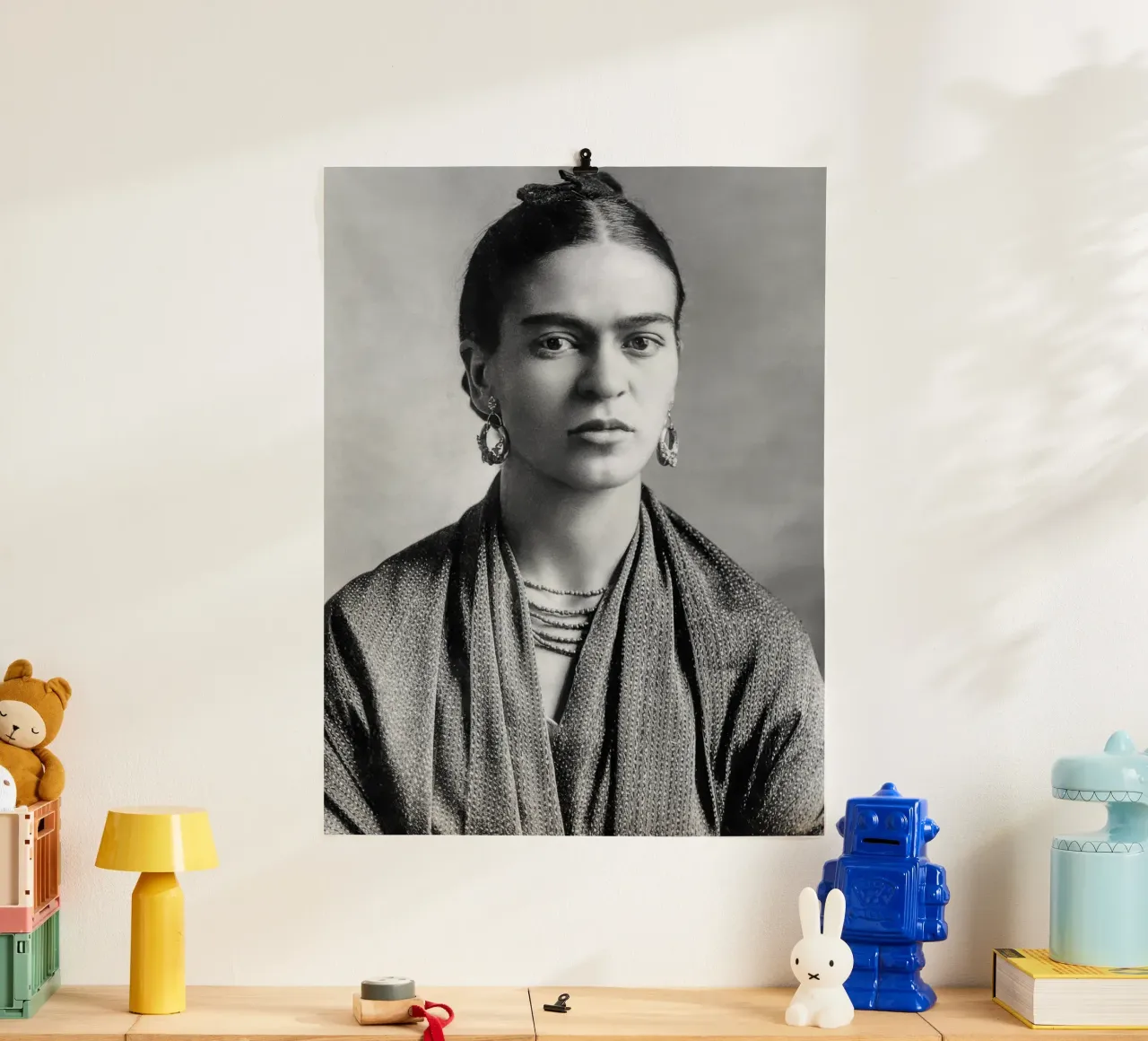 Lo sguardo intensamente espressivo di Frida Kahlo carta hahnemühle da blacsteel