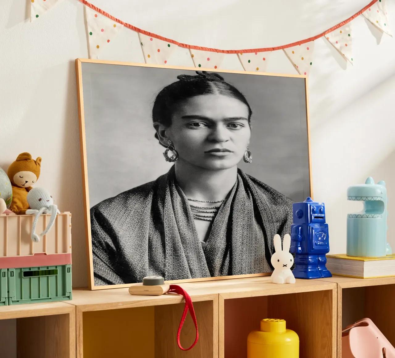 Lo sguardo intensamente espressivo di Frida Kahlo carta hahnemühle da blacsteel