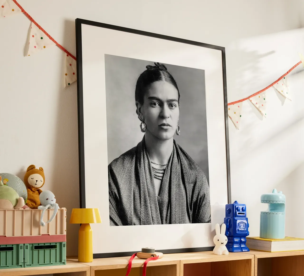 Lo sguardo intensamente espressivo di Frida Kahlo carta hahnemühle da blacsteel