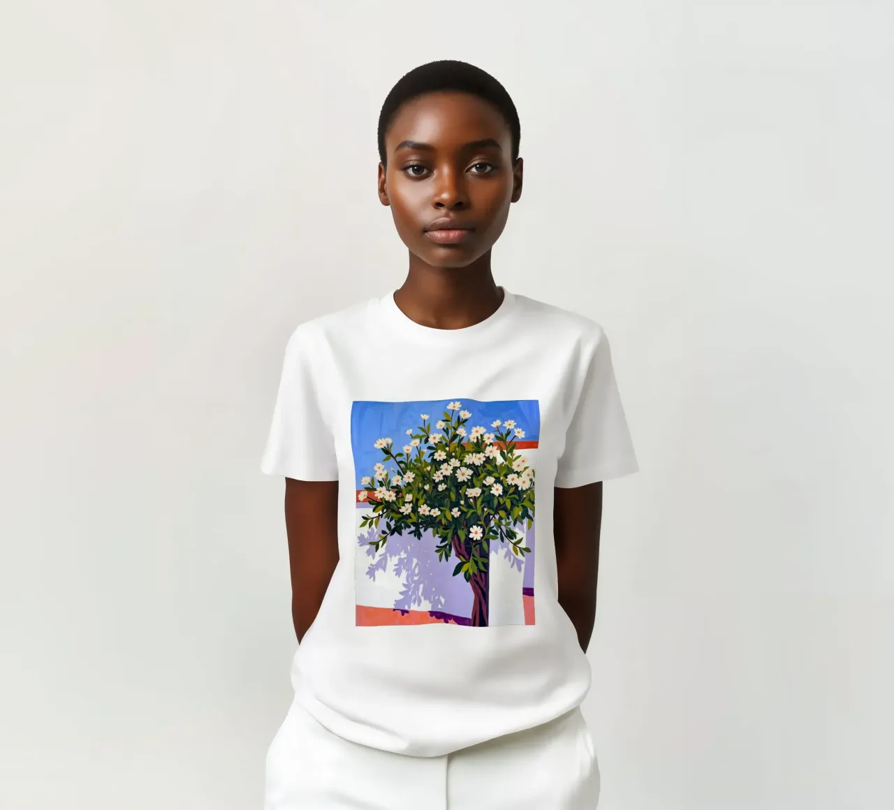 Waar schaduwen bloeien t-shirt van 83oranges