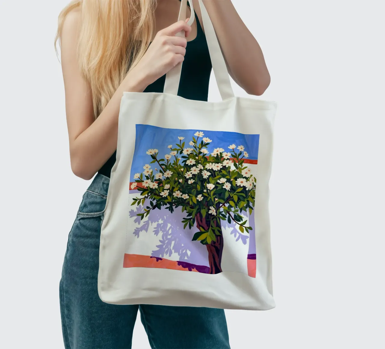 Dove fioriscono le ombre borsa in juta da 83oranges