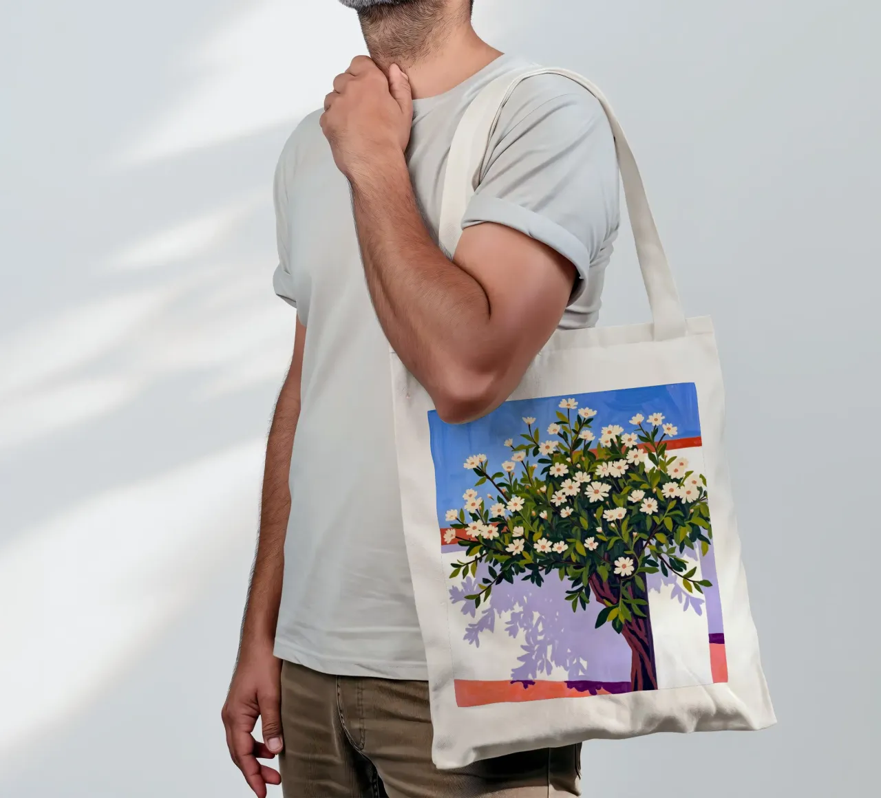 Dove fioriscono le ombre borsa in juta da 83oranges
