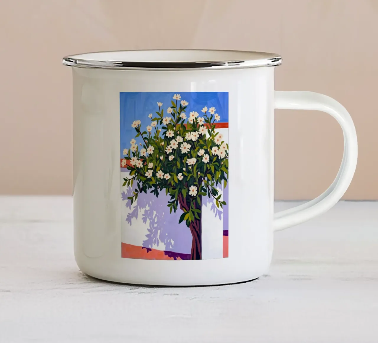 Dove fioriscono le ombre tazza in smalto da 83oranges